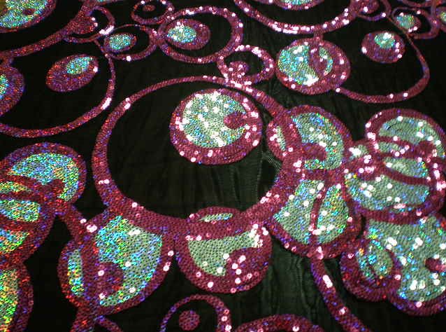 4.Fuchsia-Silver Angel Sequins